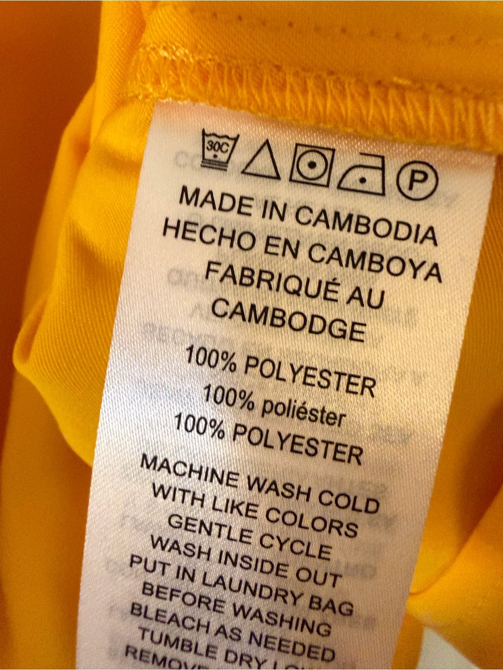 Michael Kors Yellow Tie-Front Short Sleeve Blouse - Picture 2 of 2